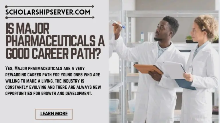 Is Major Pharmaceuticals Industry A Good Career Path