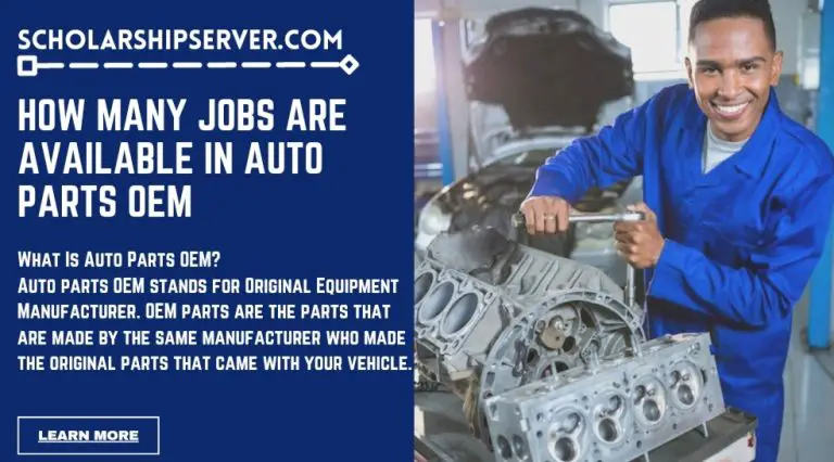 How Many Jobs Are Available In Auto Parts OEM