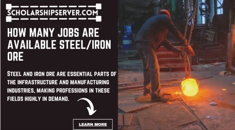How Many Jobs Are Available Steel/Iron Ore