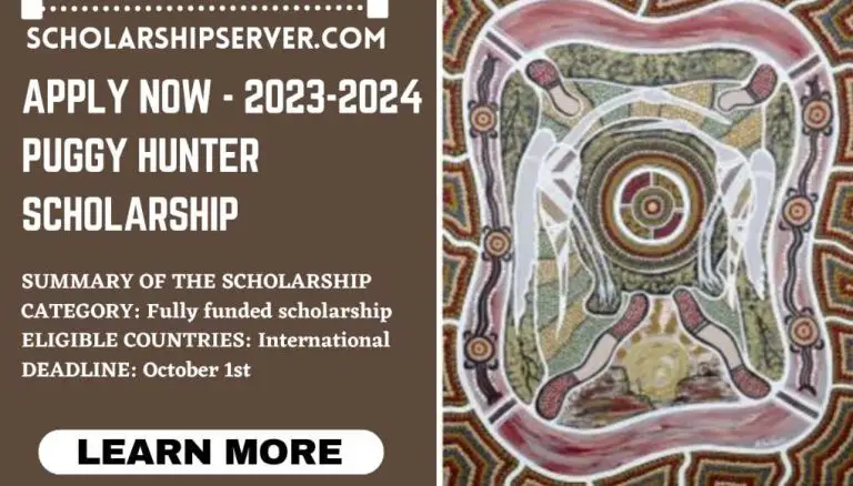 APPLY NOW - 2023-2024 Puggy Hunter Scholarship