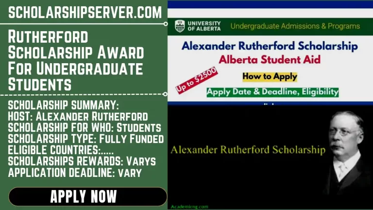 Rutherford Scholarship