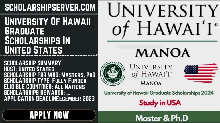 University Of Hawaii Graduate Scholarship