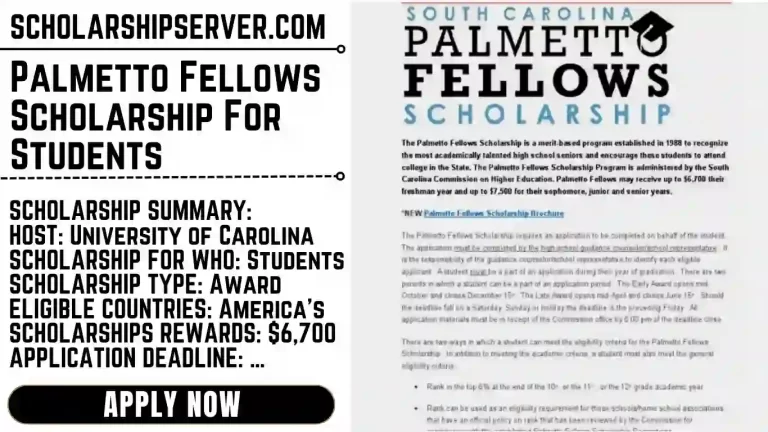Palmetto Fellows Scholarship