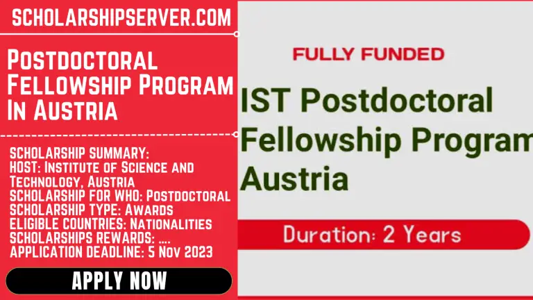 Postdoctoral Fellowship Program In Austria